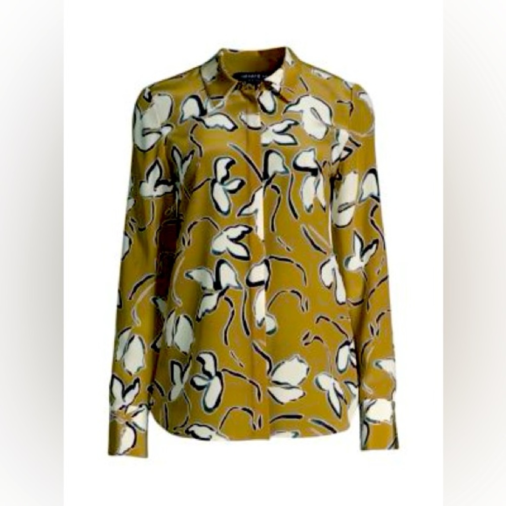 NWT / Lafayette 148 Scottie Blouse / Size M